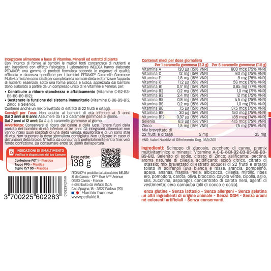 PEDIAKID - Caramelle Gommose Multivitaminiche