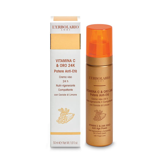 L'Erbolario - Trattamento Viso Intensivo - Vitamina C & Oro 24K - 50 ml