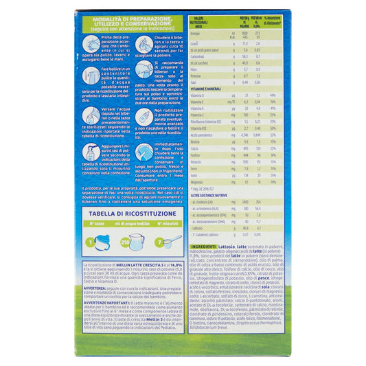 Mellin Latte Crescita 3, in Polvere, 1200g