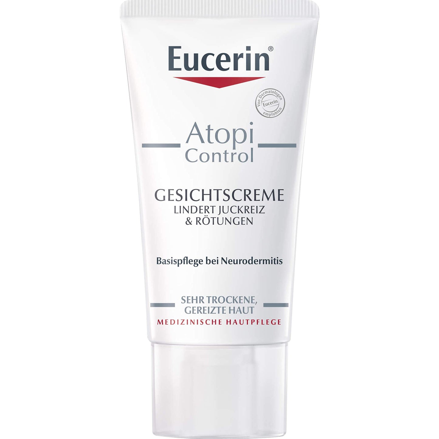Eucerin AtopiControl Gesichtscreme lindert Juckreiz & Rötungen, 50 ml Crema