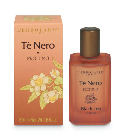 L'Erbolario Tè Nero Profumo Unisex - Eau de Parfum - Adatto come Profumo Uomo e Profumo Donna - Fragranza Floreare e Ambrata - Made in Italy - 1 Flacone da 50ml