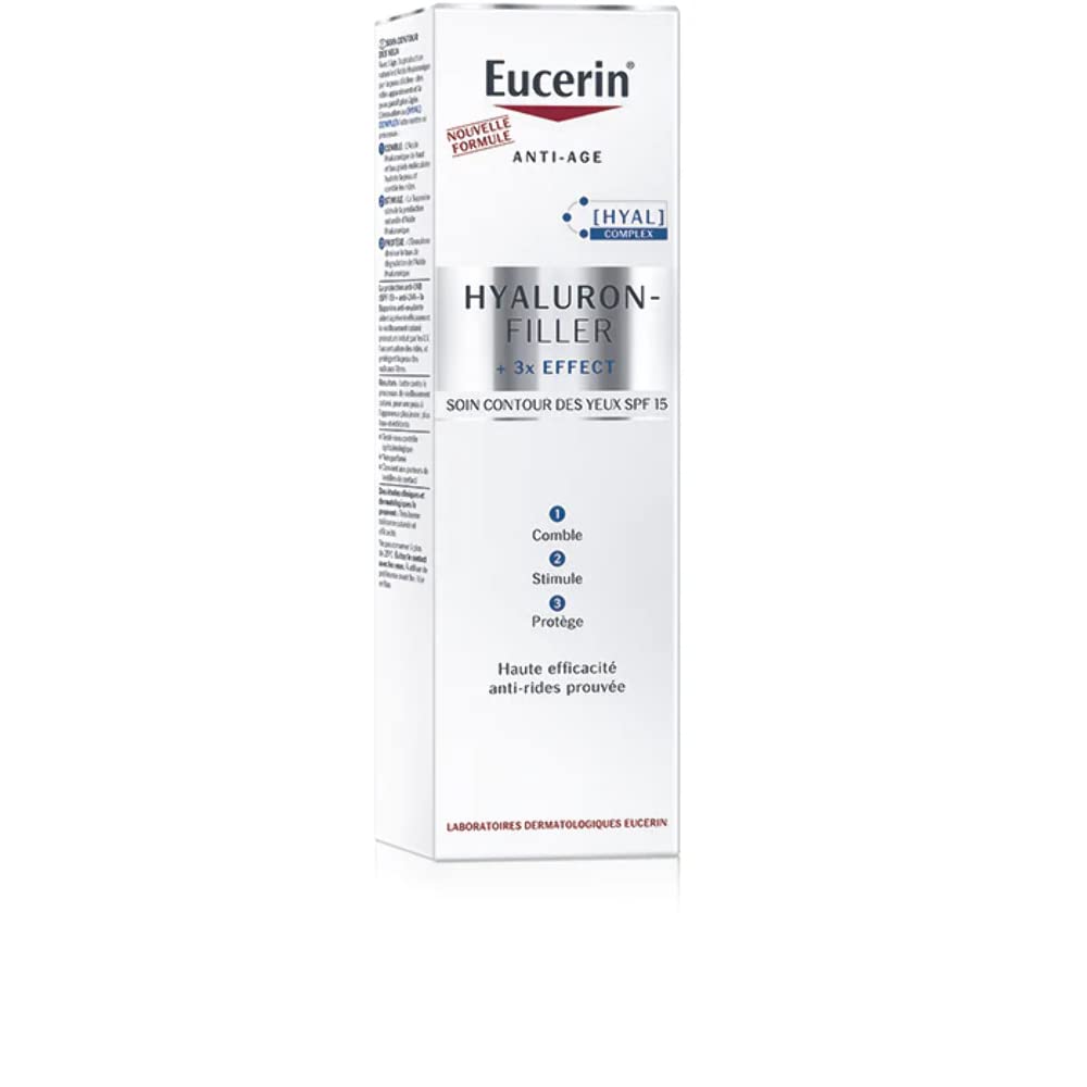 Eucerin Hyaluron-Filler + 3 Effect Trattamento contorno occhi SPF15 15 ml