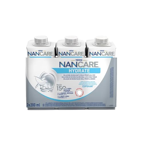 NESTLÉ NANCARE HYDRATE Alimento a Fini Medici Speciali alla Fragola, 3 Brick da 200ml (600ml)