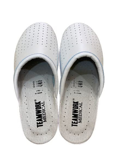 Ciabatte Sanitarie Anatomica Donna Bianco Scarpe Pantofole Made in Italia