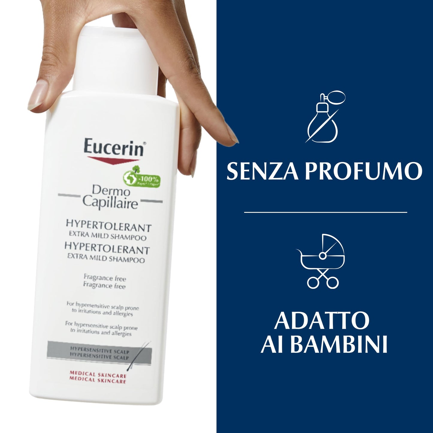 Eucerin DermoCapillaire Hypertolerant Shampoo, 250 ml Shampoo