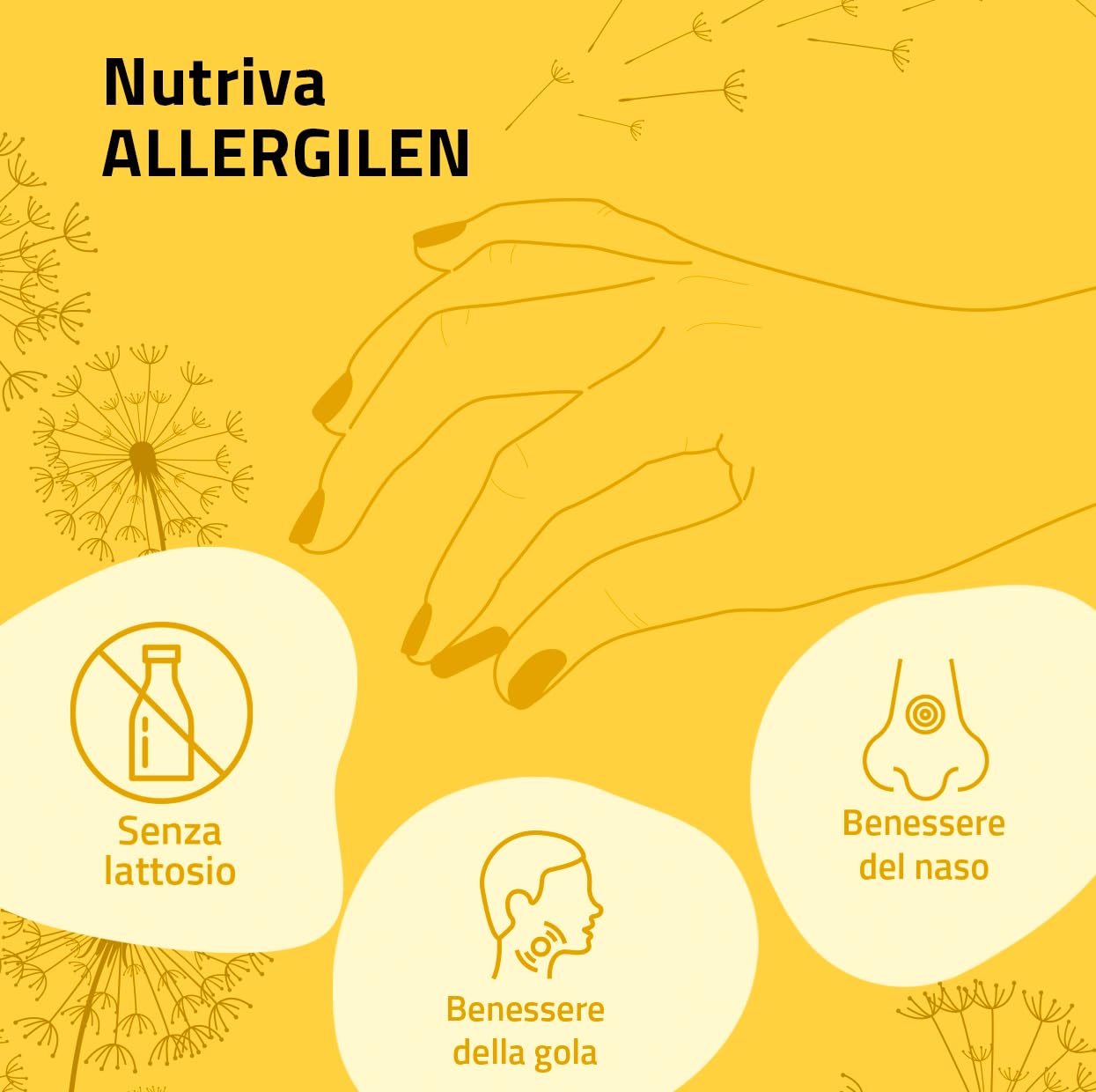 NUTRIVA Allergilen Allergie da Polline, Aloe Vera, Propoli, Eucalipto e Ribes