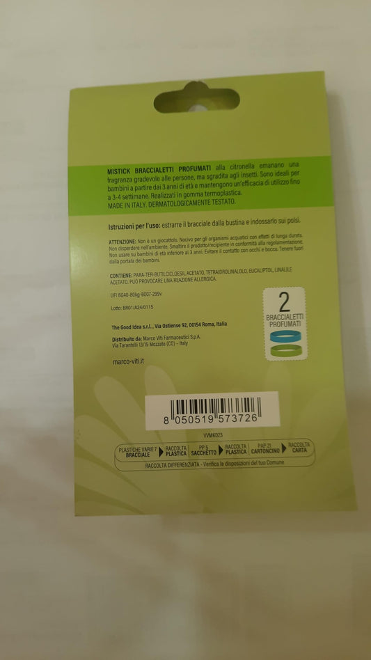 MISTICK BRACCIALETTI AZZURRO + VERDE 2 PEZZI