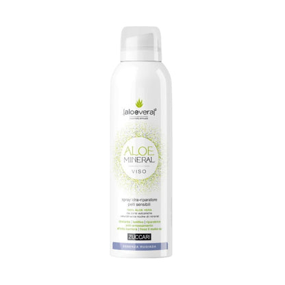 Zuccari AloeMineral Viso Essenza Rugiada, Spray da 150ml, Con Aloe Vera da Zone Vulcaniche, Acido Jaluronico da Aloe, Estratto di Faggio e Hamamelis, Idratazione e Protezione per Pelli Sensibili