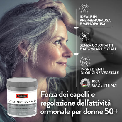 Swisse Capelli Forti Integratore Alimentare che Combina Vitamine, Minerali e Ingredienti di Origine Naturale