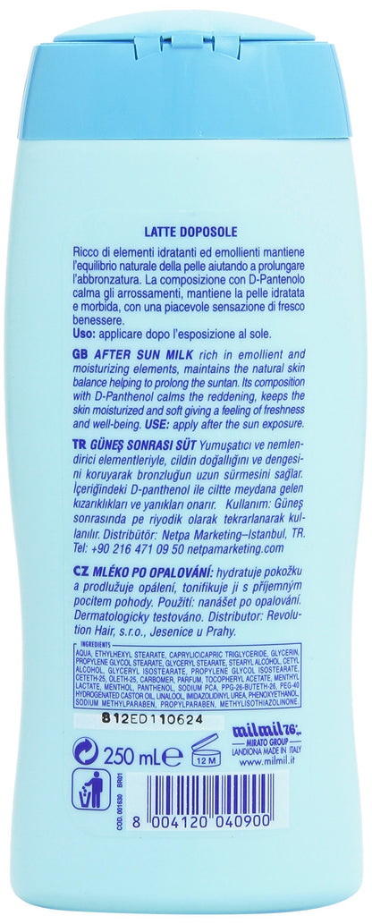 DELICE SOLAIRE Latte Doposole Idratante 250 ml, Formula Rinfrescante con D-Pantenolo, Abbronzatura Prolungata, Dermatologicamente Testato