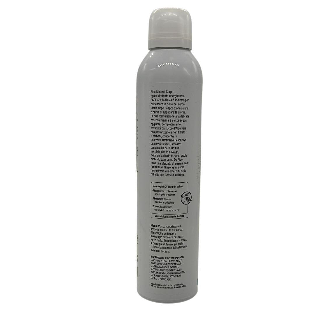Zuccari - Aloe Mineral Corpo Spray 250ml - Essenza Marina - Idratante Energizzante