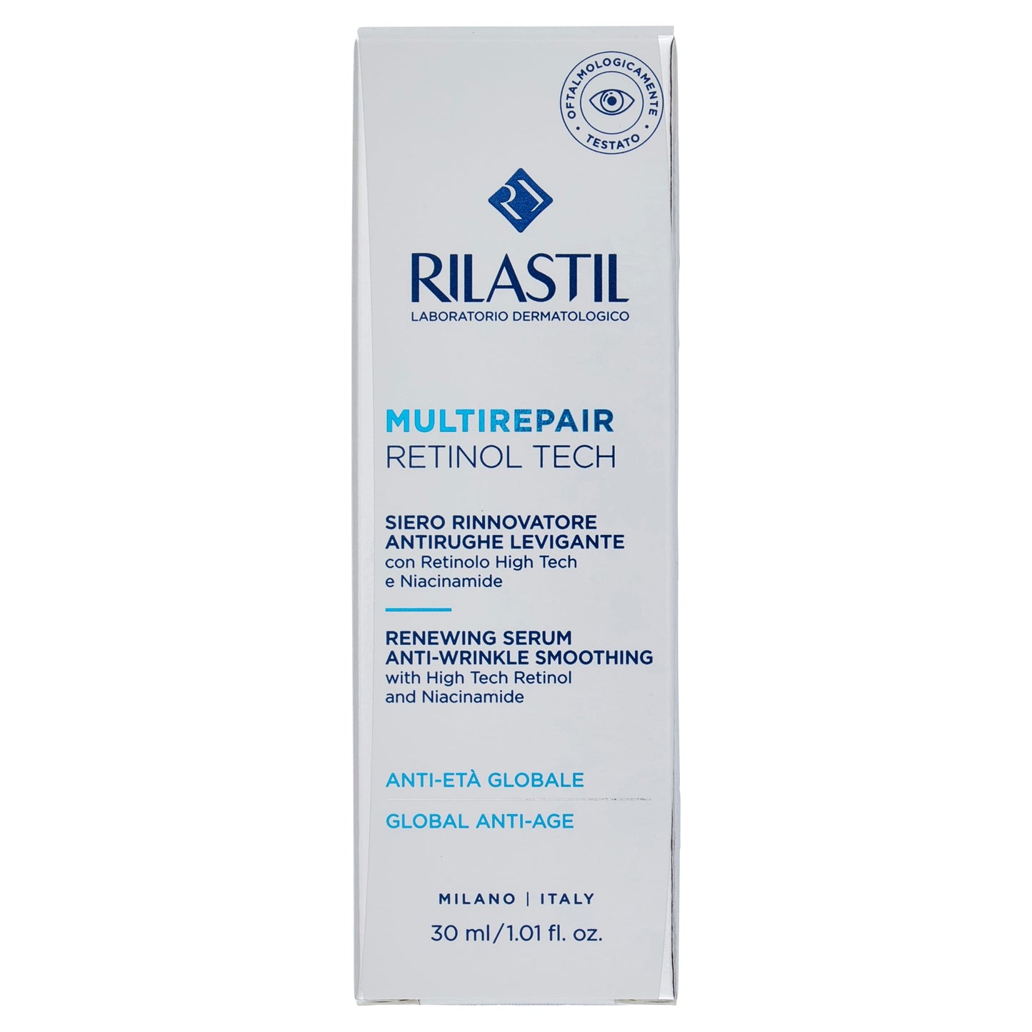Rilastil Multirepair Retinol Tech - Siero rinnovatore antirughe levigante, 30 ml