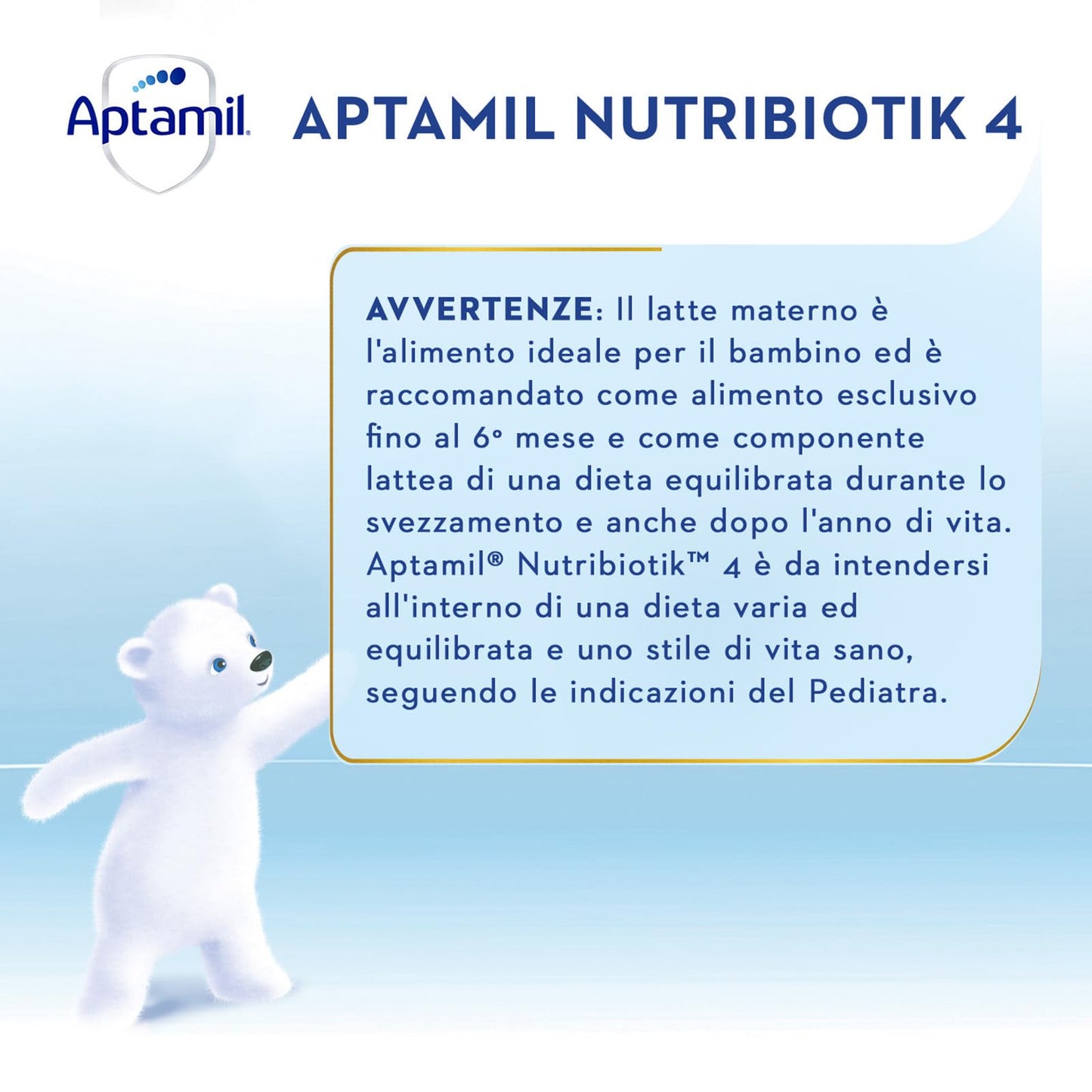 APTAMIL 4 - Latte di Crescita in Polvere per Bambini dai 24 mesi - Formato Convenienza da 3600 grammi (3 confezioni da 1200g)