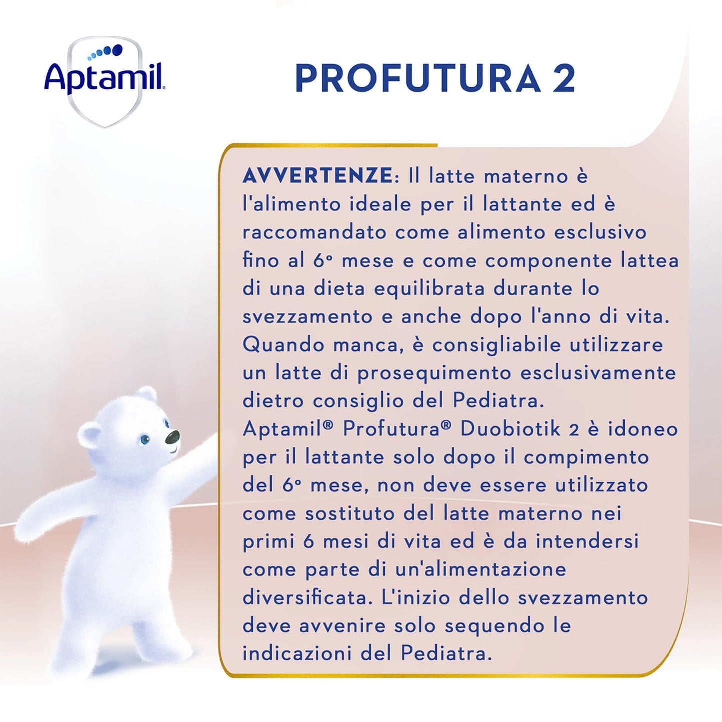 APTAMIL PROFUTURA Duobiotik 2 - Latte di Proseguimento in Polvere dal 6°compiuto al 12° mese - 1 confezione da 800g