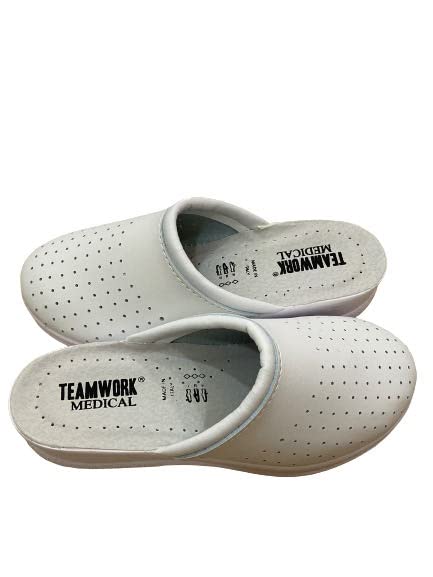 Ciabatte Sanitarie Anatomica Donna Bianco Scarpe Pantofole Made in Italia