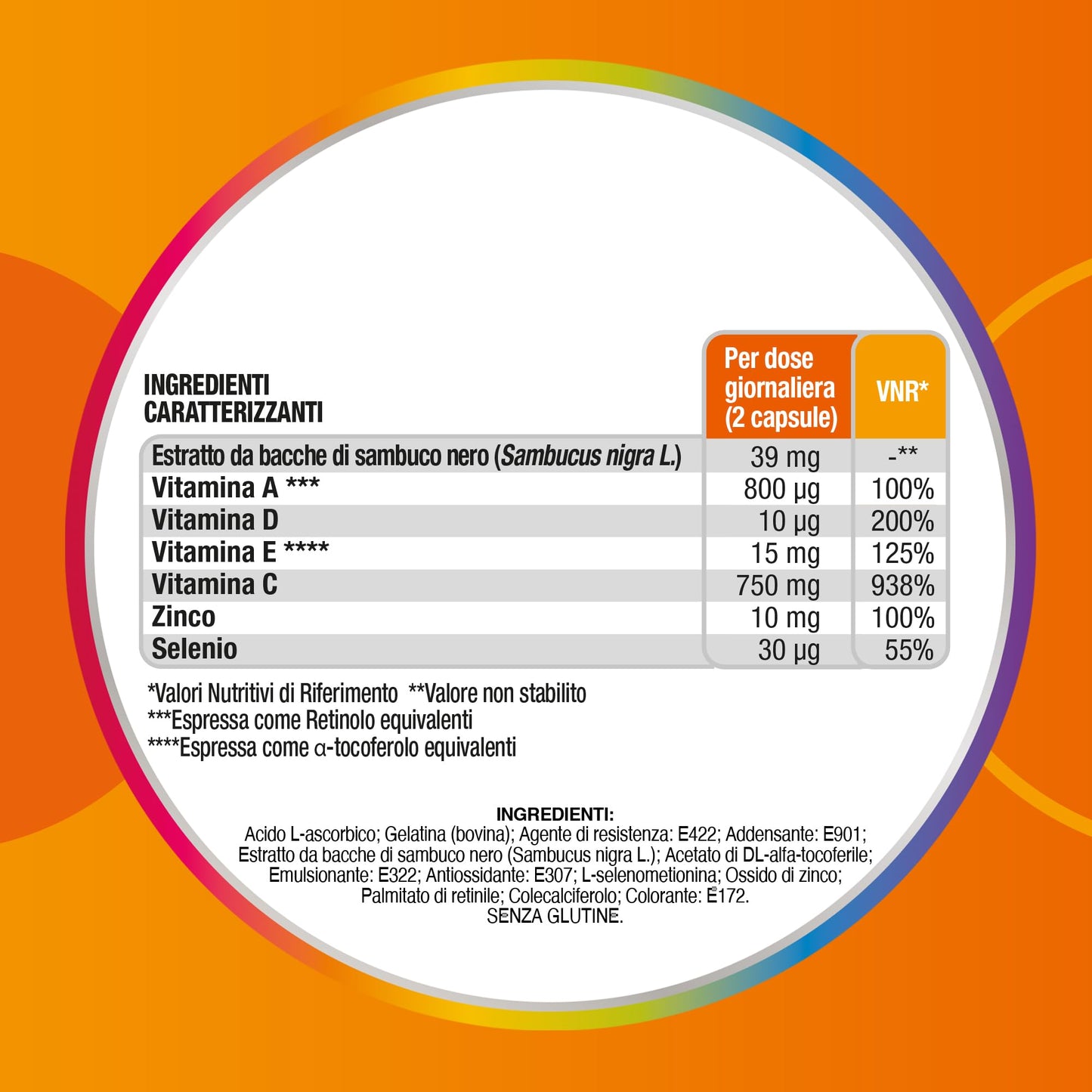 Multicentrum Immunità&Difesa Integratore Alimentare con Vitamina C, Sambuco Nero e Zinco per un Supporto alle Naturali Difese Immunitarie dell'Organismo, per Adulti, 30 Capsule