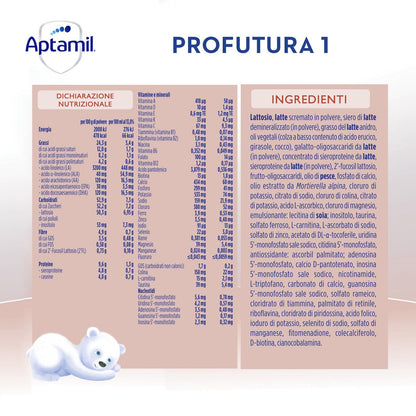 APTAMIL PROFUTURA Duobiotik 1 - Latte in polvere per Lattanti dalla Nascita al 6° mese - 3200 grammi (4 confezioni da 800g)