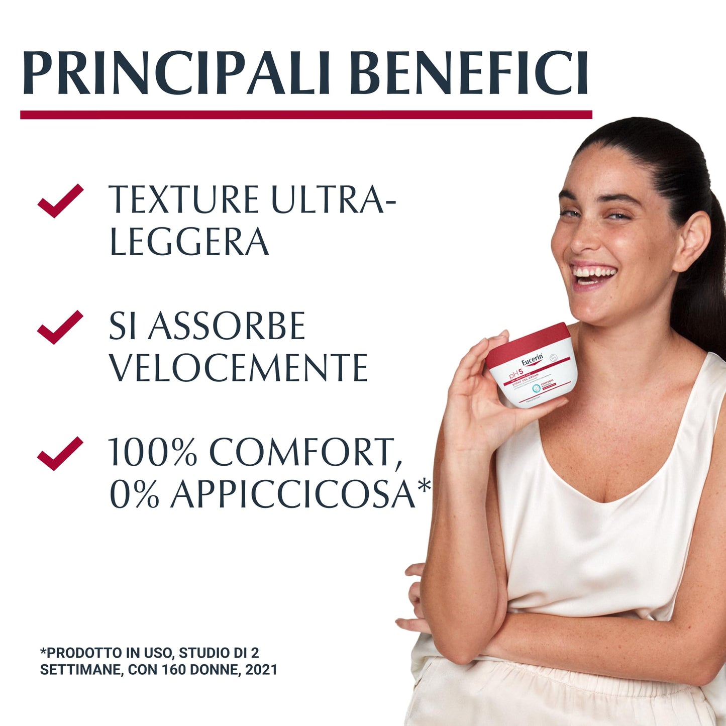 Eucerin pH5 Crema Gel Idratante 350 ml, Crema idratante corpo dalla texture ultra leggera ad assorbimento rapido, Gel corpo con Dexpantenolo e Glicerina per pelle secca e sensibile