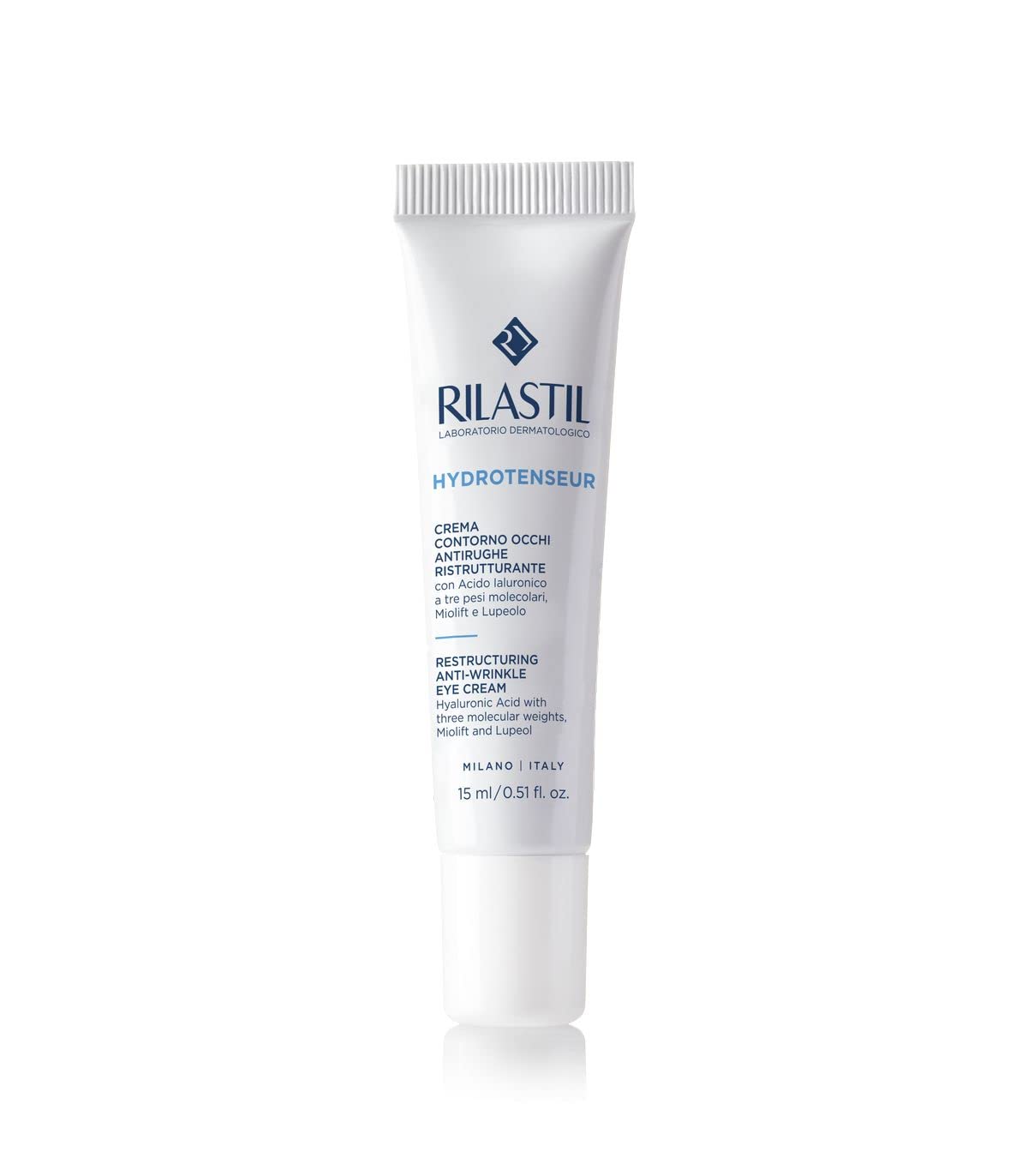 Rilastil Hydrotenseur Crema Contorno Occhi Antirughe Idratante e Nutriente, Tripla Azione Anti Age, Anti Borse, Anti Occhiaie, Ristrutturante 15 ml