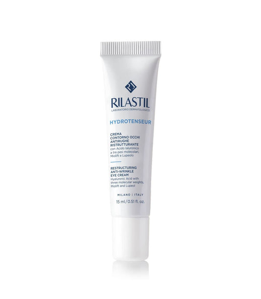 Rilastil Hydrotenseur Crema Contorno Occhi Antirughe Idratante e Nutriente, Tripla Azione Anti Age, Anti Borse, Anti Occhiaie, Ristrutturante 15 ml