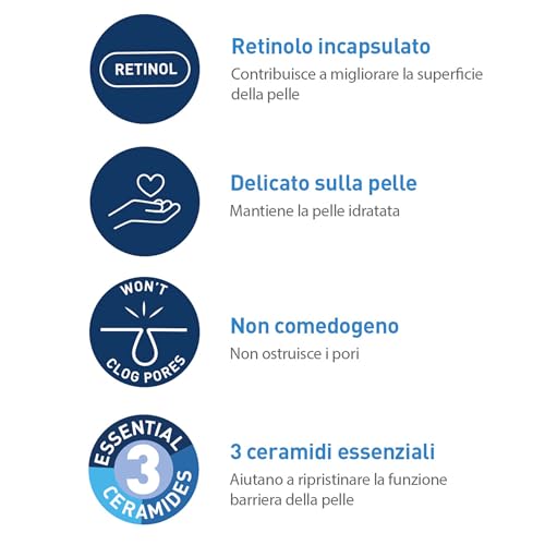 CeraVe Siero Anti-Segni con Retinolo, Per Segni Post-Imperfezioni e Pori Dilatati, Pelle Morbida e Levigata, Con Retinolo Incapsulato, Liquirizia, Ceramidi e Niacinamide, 30 ml