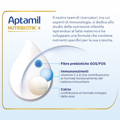 APTAMIL 4 - Latte di Crescita in Polvere per Bambini dai 24 mesi - Formato Convenienza da 3600 grammi (3 confezioni da 1200g)