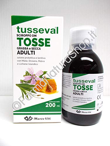 PROMO 2 CONFEZIONI TUSSEVAL SCIROPPO TOSSE GRASSA E SECCA ADULTI 200+200 ml