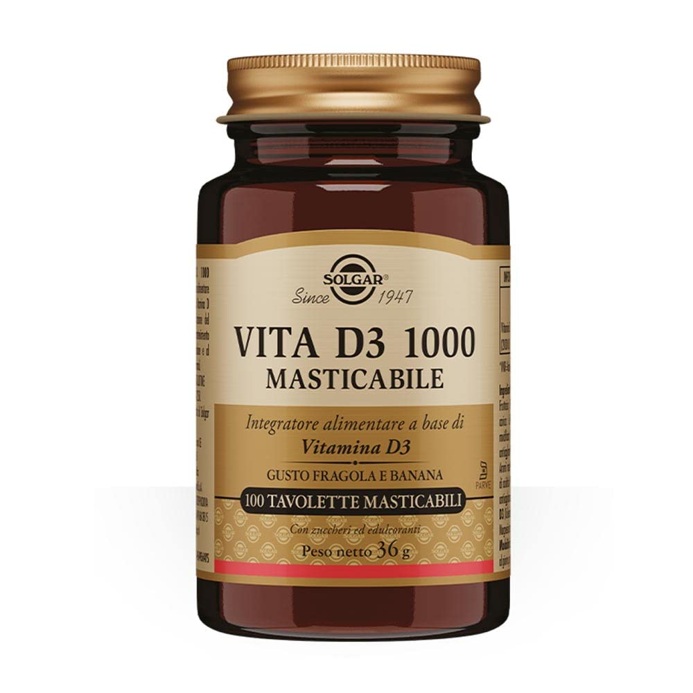 Solgar Vita D3 1000 Masticabile