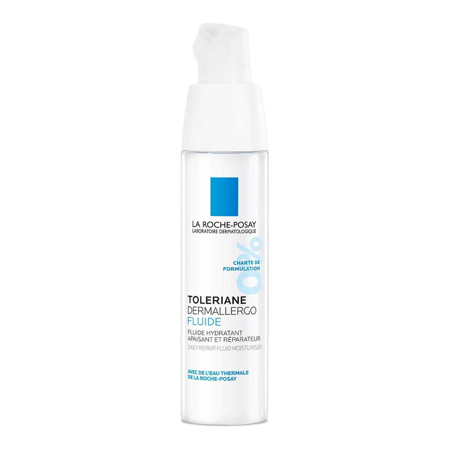 La Roche-Posay Toleriane Dermallergo, Fluido Viso e Occhi Lenitivo, Adatto a Pelli Allergiche, Azione Idratante, Formula con Sphingobioma, Neurosensine, Acqua Termale e Glicerina, 40ml