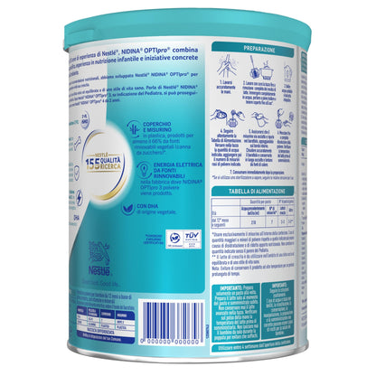 NESTLÉ NIDINA Optipro 3 Latte di Crescita Polvere per Bambini da 1 anno, Latta 800g