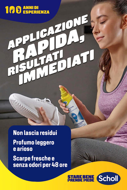 Dr. Scholl's ExpertCare Deodorante Spray per Scarpe con Tecnologia Attiva sul Controllo degli Odori