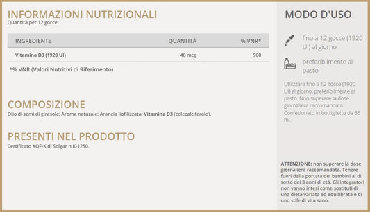 Solgar Liquid Vita D3