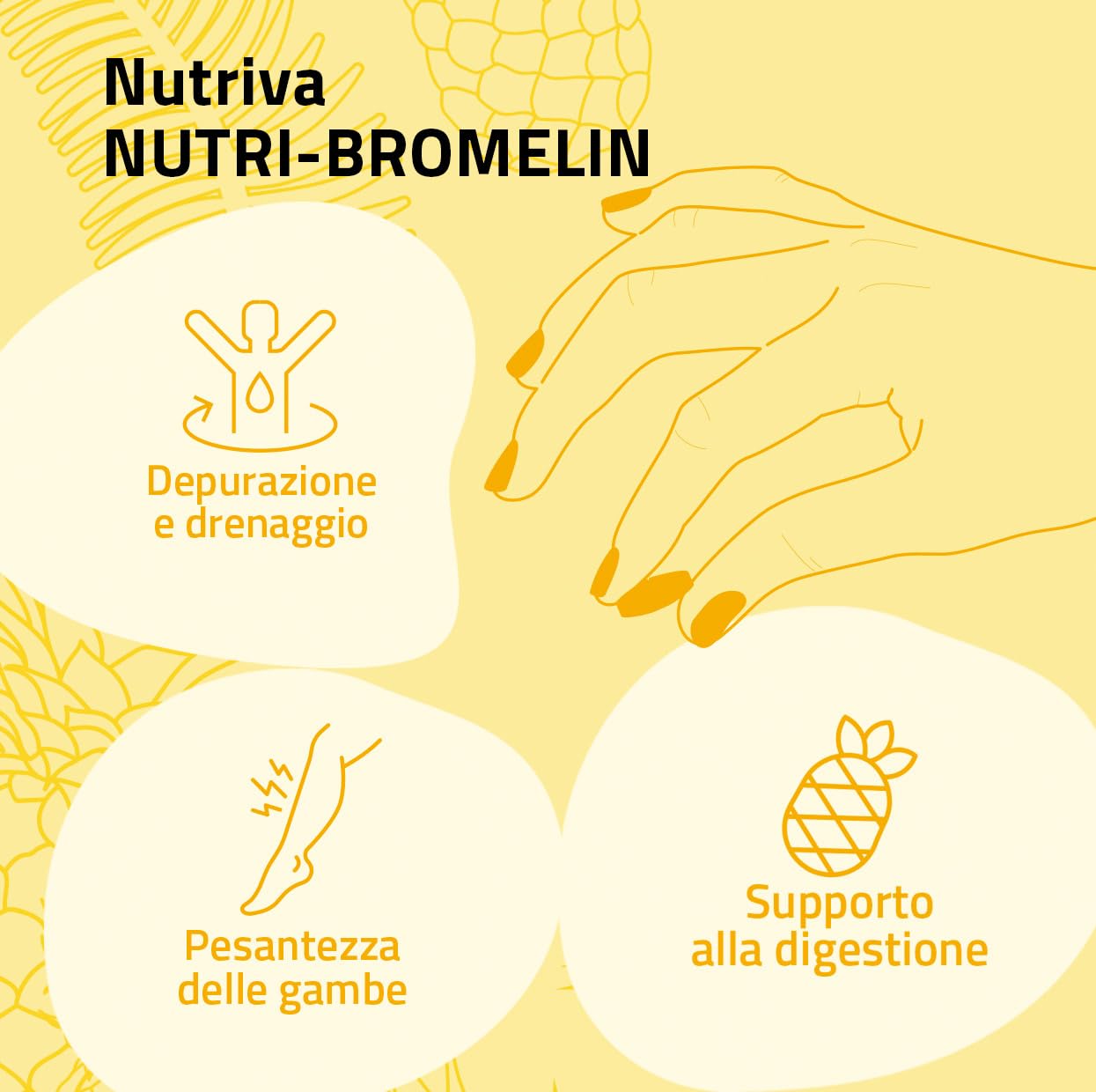 NUTRIVA Nutri-bromelin Integratore Alimentare A Base Di Bromelina