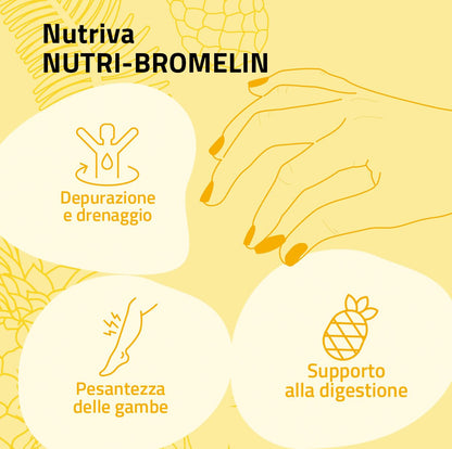 NUTRIVA Nutri-bromelin Integratore Alimentare A Base Di Bromelina