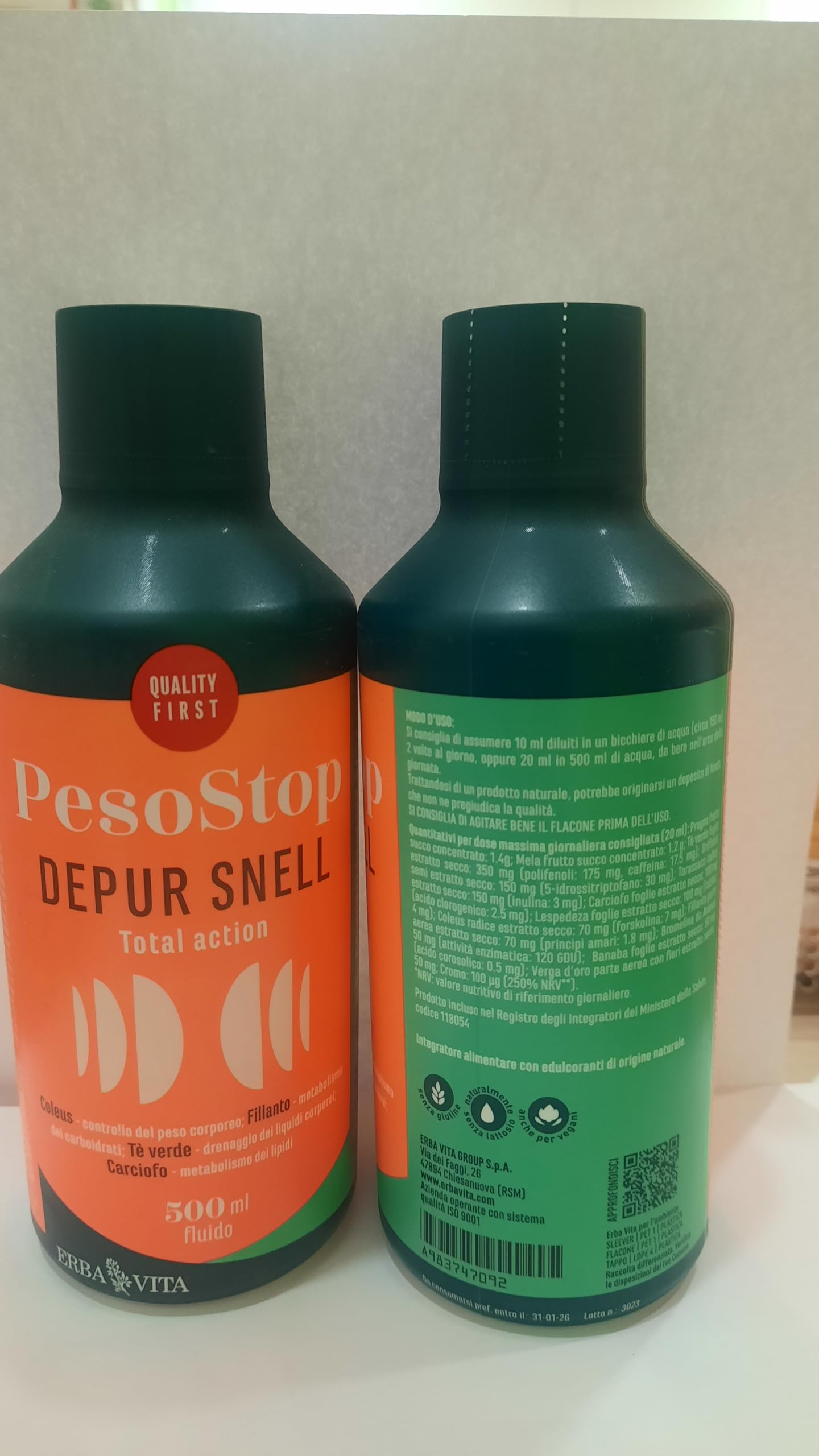 Pesostop Depur Snell, Integratore Depurativo Fluido, 500 ml
