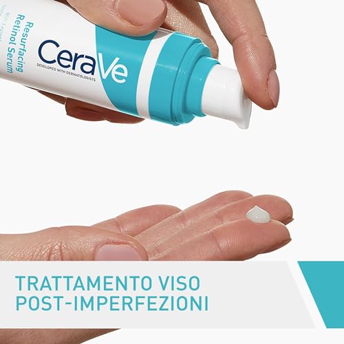 CeraVe Siero Anti-Segni con Retinolo, Per Segni Post-Imperfezioni e Pori Dilatati, Pelle Morbida e Levigata, Con Retinolo Incapsulato, Liquirizia, Ceramidi e Niacinamide, 30 ml
