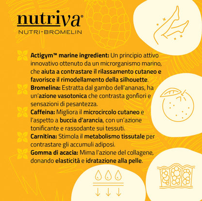 NUTRIVA Nutri-bromelin Integratore Alimentare A Base Di Bromelina