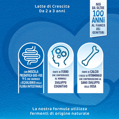 MELLIN 4 - Latte di Crescita in Polvere per Bambini - dal 2° anno compiuto al 3° anno - Confezione da 3600 grammi (3 x 1200g)