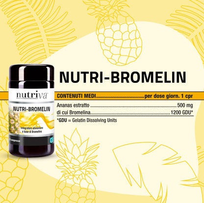 NUTRIVA Nutri-bromelin Integratore Alimentare A Base Di Bromelina