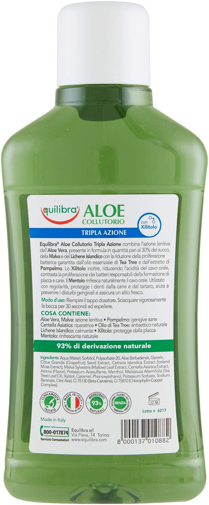 equilibra Igiene Dentale, Aloe Collutorio