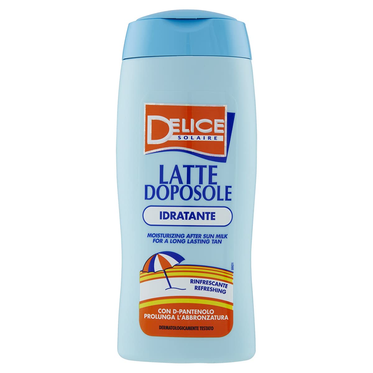 DELICE SOLAIRE Latte Doposole Idratante 250 ml, Formula Rinfrescante con D-Pantenolo, Abbronzatura Prolungata, Dermatologicamente Testato