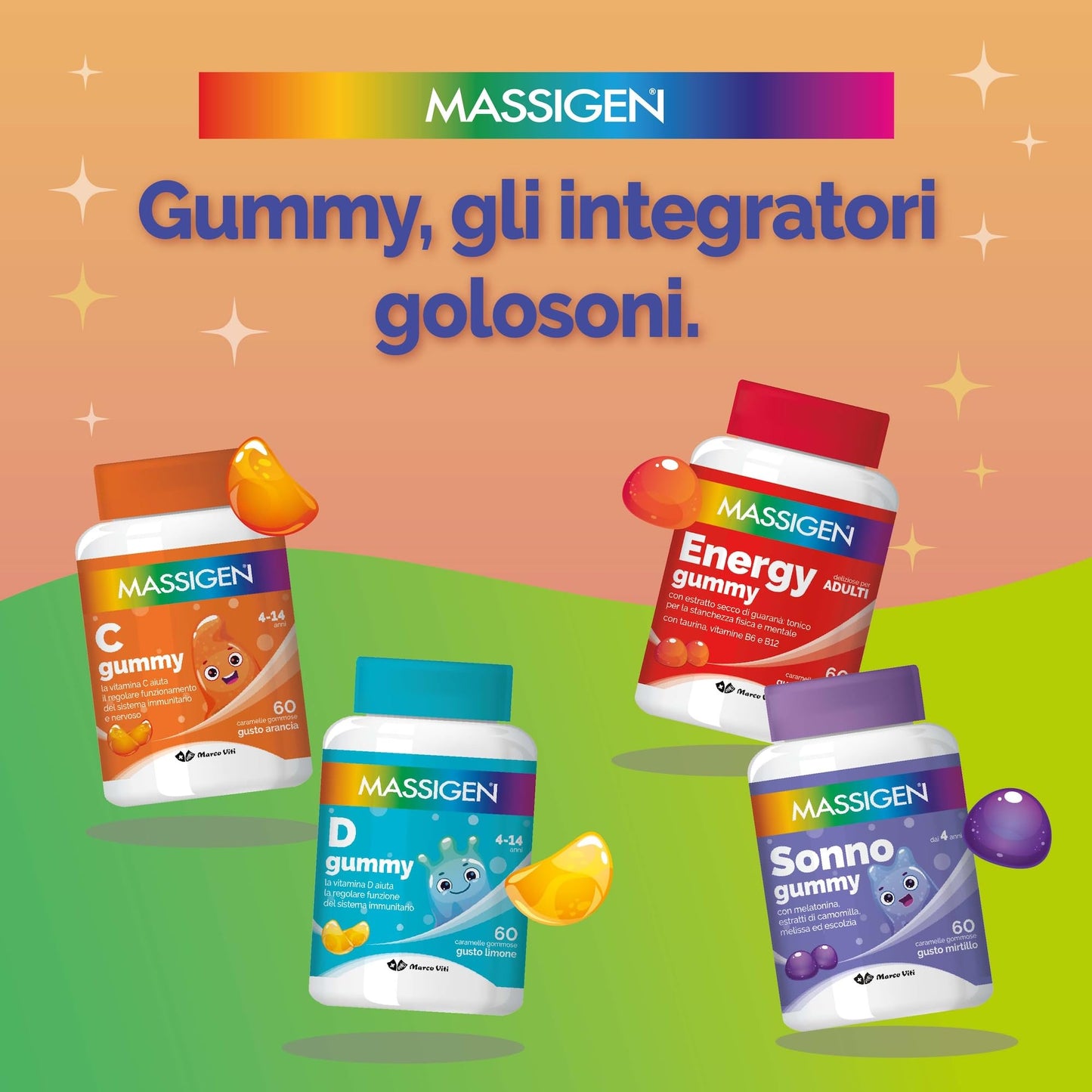 Massigen - Multi Gummy, Multivitaminico - Variante