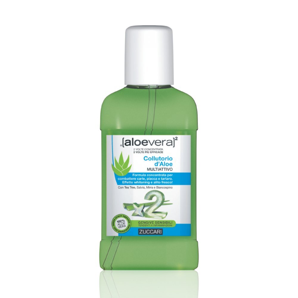 ZUCCARI Aloevera 2, Liquido Collutorio Multiattivo - 250 ml