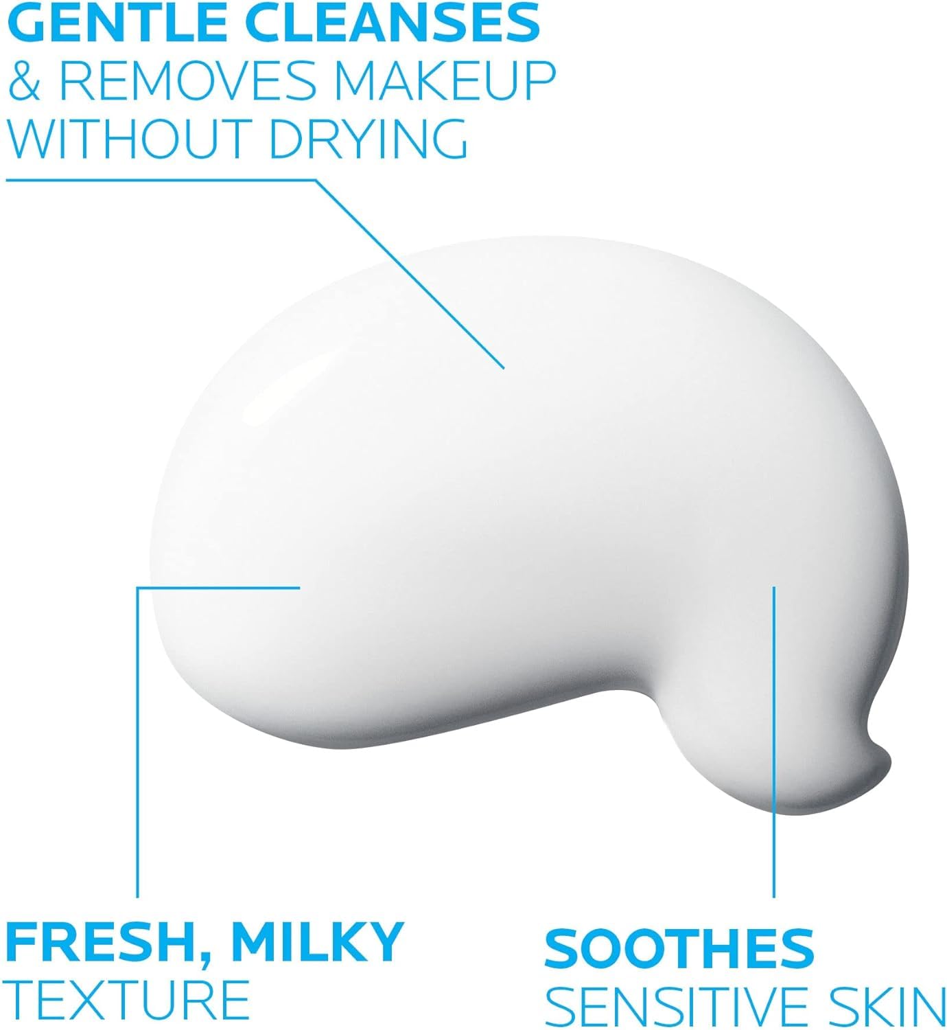 La Roche Posay Toleriane, Fluido Detergente e Struccante, Per Pelle Sensibile e Reattiva, Pelle Detersa a Fondo e Lenita, Irritazioni e Rossori Ridotti, Con Glicerina Idratante, 200 ml