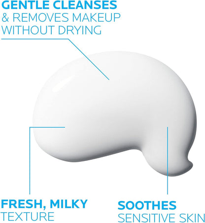 La Roche Posay Toleriane, Fluido Detergente e Struccante, Per Pelle Sensibile e Reattiva, Pelle Detersa a Fondo e Lenita, Irritazioni e Rossori Ridotti, Con Glicerina Idratante, 200 ml