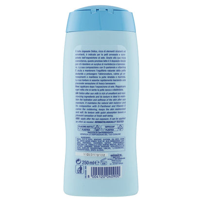 DELICE SOLAIRE Latte Doposole Idratante 250 ml, Formula Rinfrescante con D-Pantenolo, Abbronzatura Prolungata, Dermatologicamente Testato