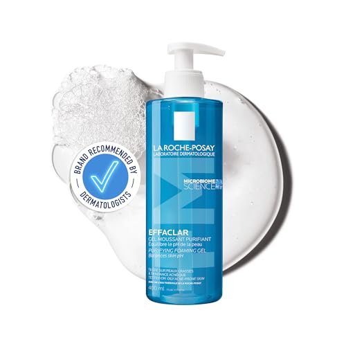 La Roche Posay Effaclar, Gel Detergente Schiumogeno, Per Pelli a Tendenza Acneica, Azione Purificante, Rimuove Sebo e Impurità, Arricchito con Acqua Termale e Zinco, 400 ml