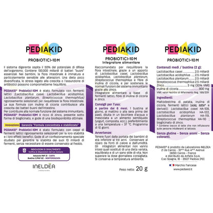 PEDIAKID - Probiotici-10M - Riequilibra la flora intestinale