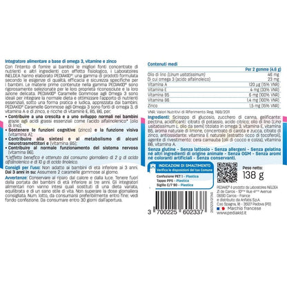 PEDIAKID - Caramelle Gommose Omega 3
