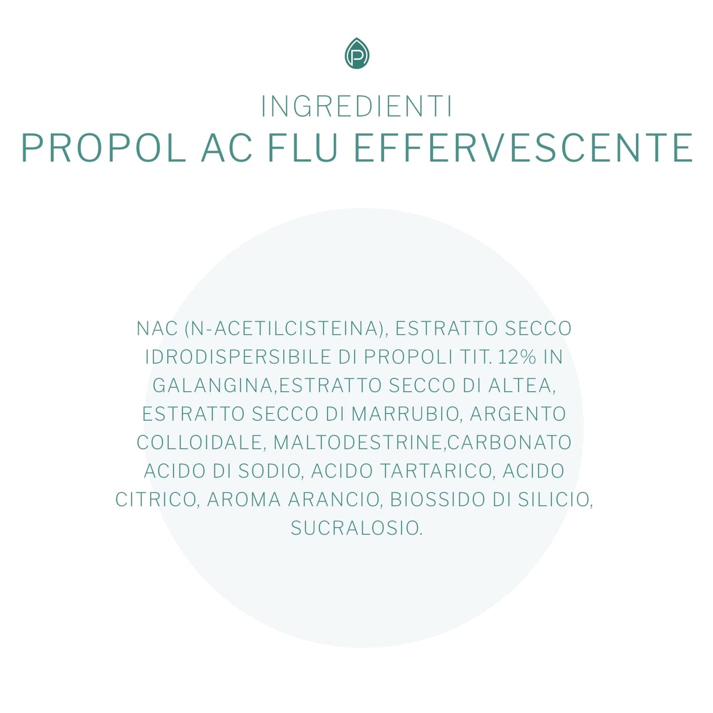 PropolAC Flu Effervescente - Integratore Alimentare, Dispositivo medico - Con NAC ed estratto di propoli - protegge le vie aeree - 10 buste da 4 g